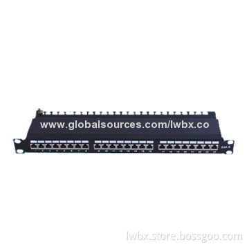 24 Port FTP 19-inch Krone IDC Shielded Cat6 Patch Panel